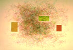 Example of a 1987 scribble with rectangular areas selected and executed algorithmically