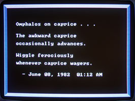 Omphalos on Caprice