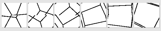 P-200-N, Sequence of six paintings