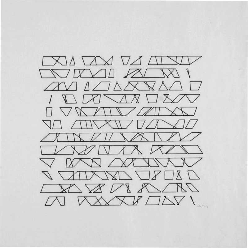 Vera Molnar - 144 Trapèzes (144 Trapeziums)
