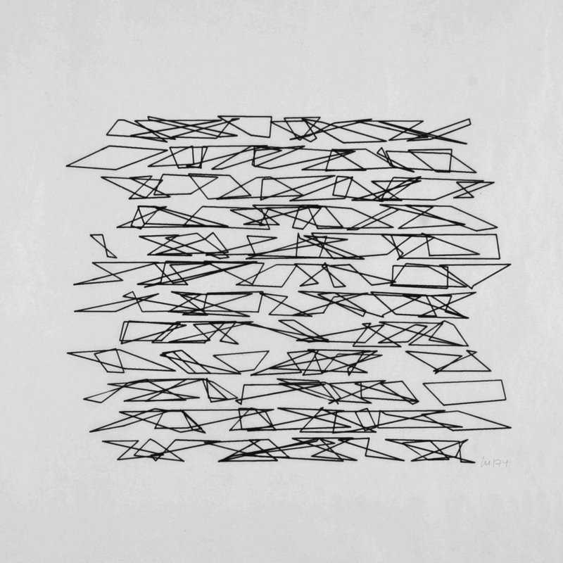 Vera Molnar - 144 Trapèzes (144 Trapeziums)