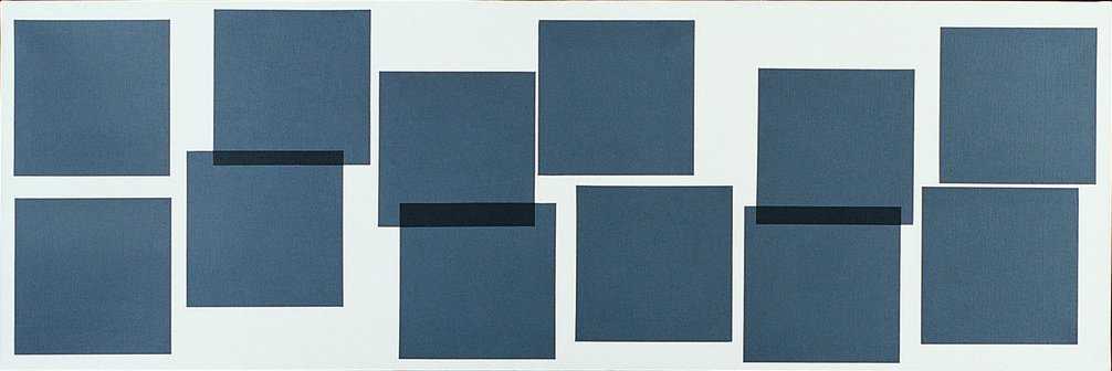 Vera Molnar - 36 Carrès sur 2 lignes et 18 colonnes (36 Squares in two Lines and 18 Groups)