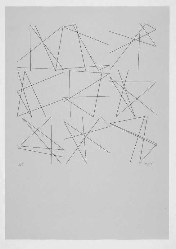 Vera Molnar - 9 Doubles signes sans signification (9 Double Signs without Meaning)