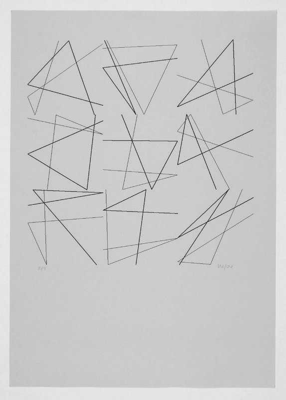 Vera Molnar - 9 Doubles signes sans signification (9 Double Signs without Meaning)