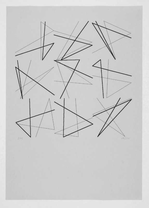 Vera Molnar - 9 Doubles signes sans signification (9 Double Signs without Meaning)